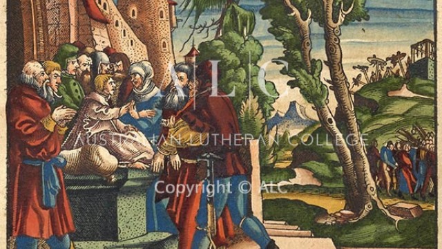 P224 Susanna: Daniel as a child judges the elders