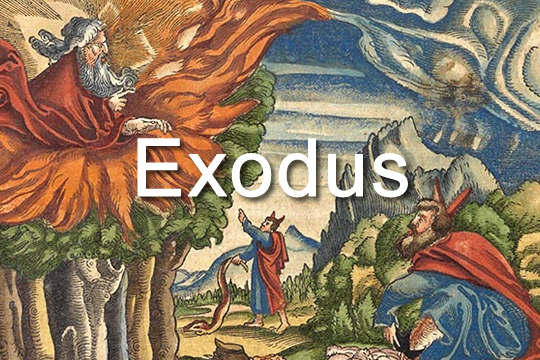 Image from Exodus: Moses at the burning bush