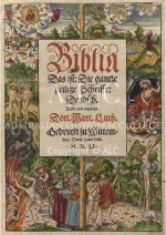 Luther Bible title page: Biblia Das ist die ganze heilige Schrifft